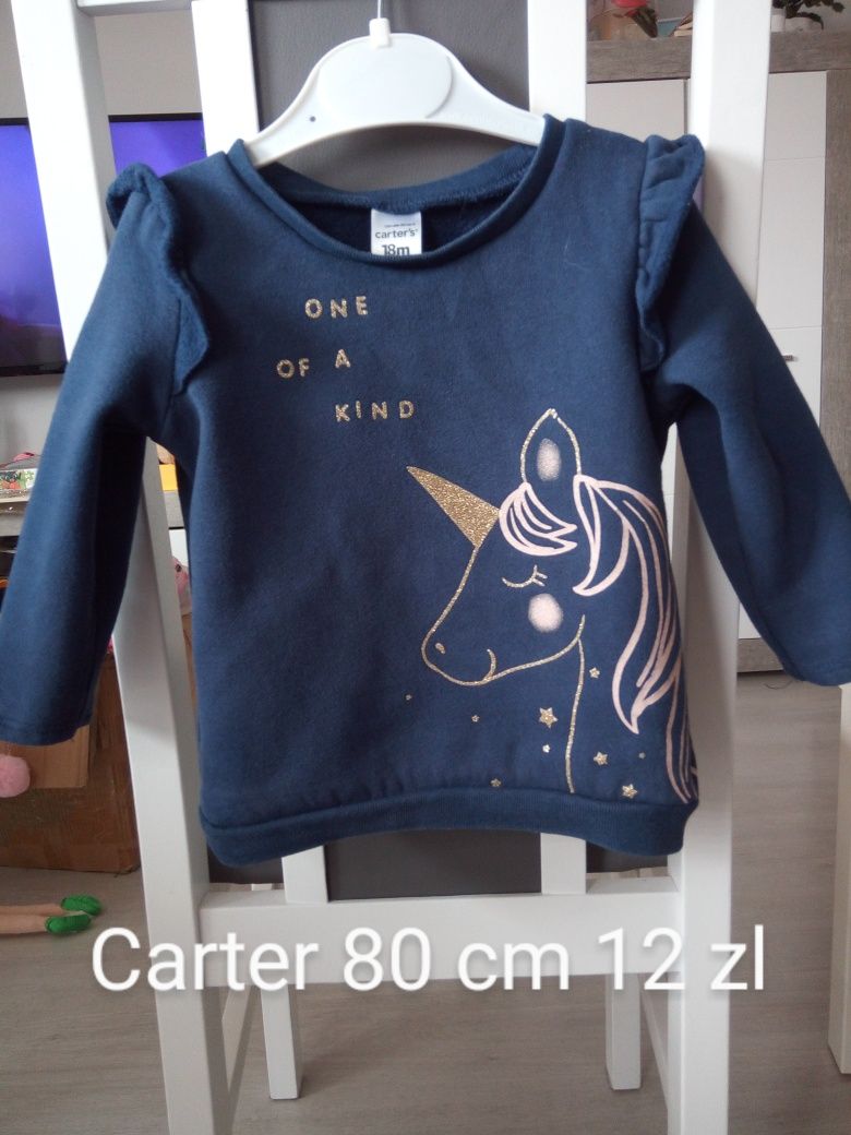 Bluza z jednorożcem Carters 80 cm