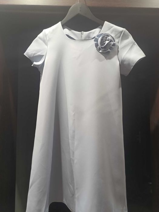 Sukienka wizytowa dla dziewczynki 158 błękitna