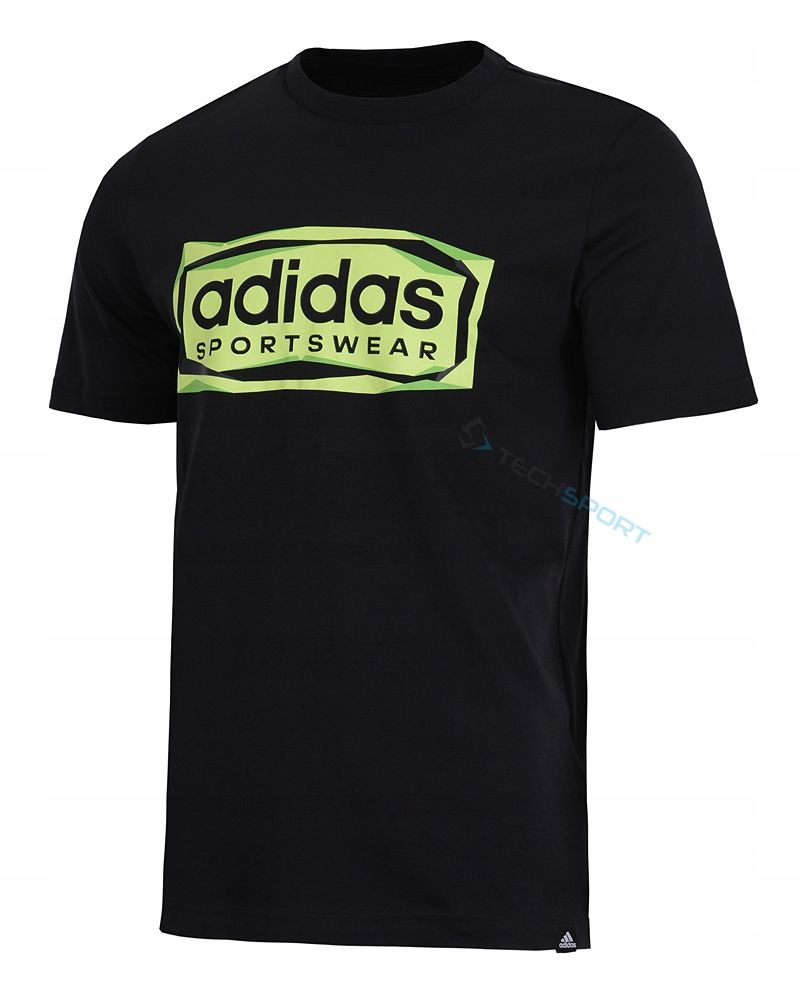 Adidas Wygodna Koszulka T-shirt Bawełniana Folded Sportswear Graphic M