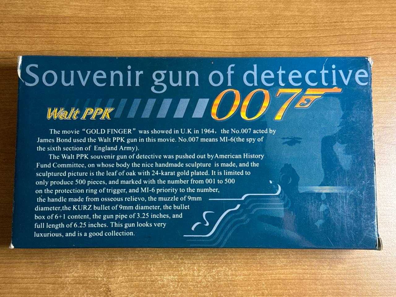 Сувенірна запальничка у вигляді пістолета 007 Walther PPK (нова)