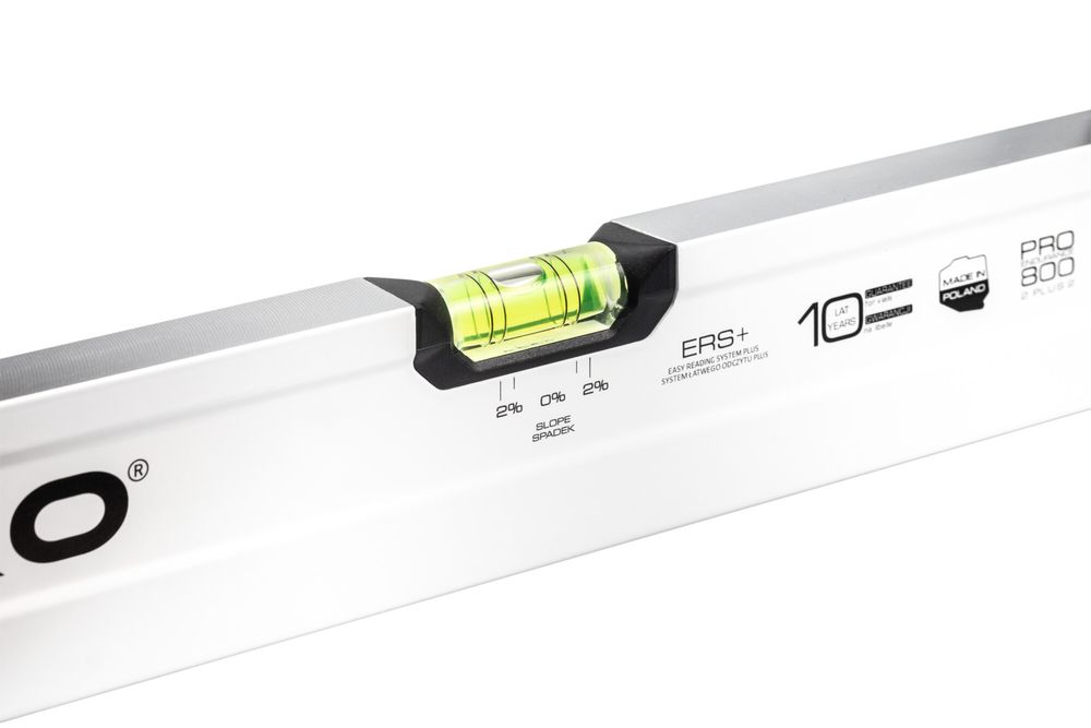 Poziomnica PRO800  60cm, Dwustronnie Frezowana, Libella 2% Spadku