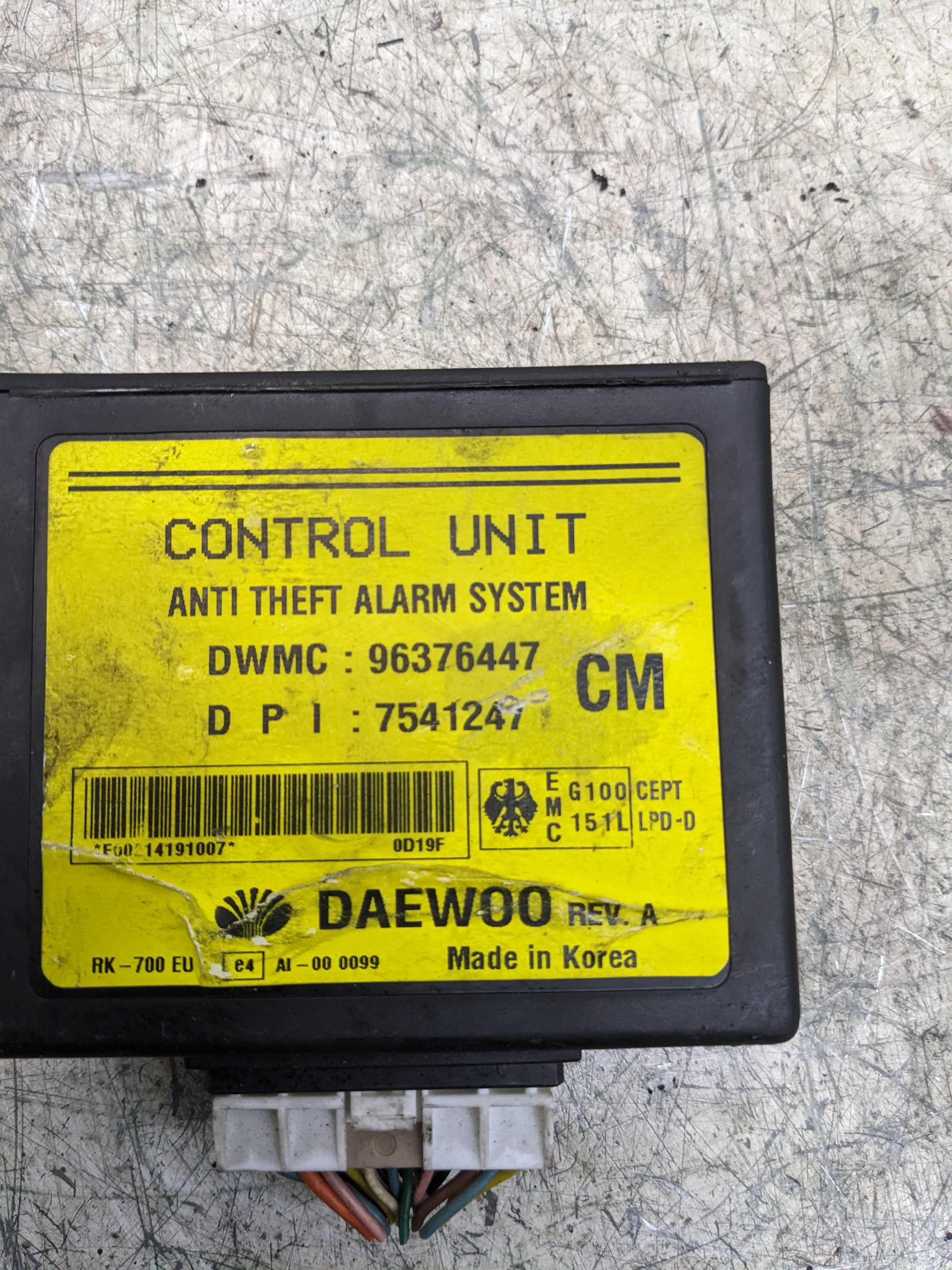 Daewoo Leganza Moduł Sterownik Komputer Alarmu