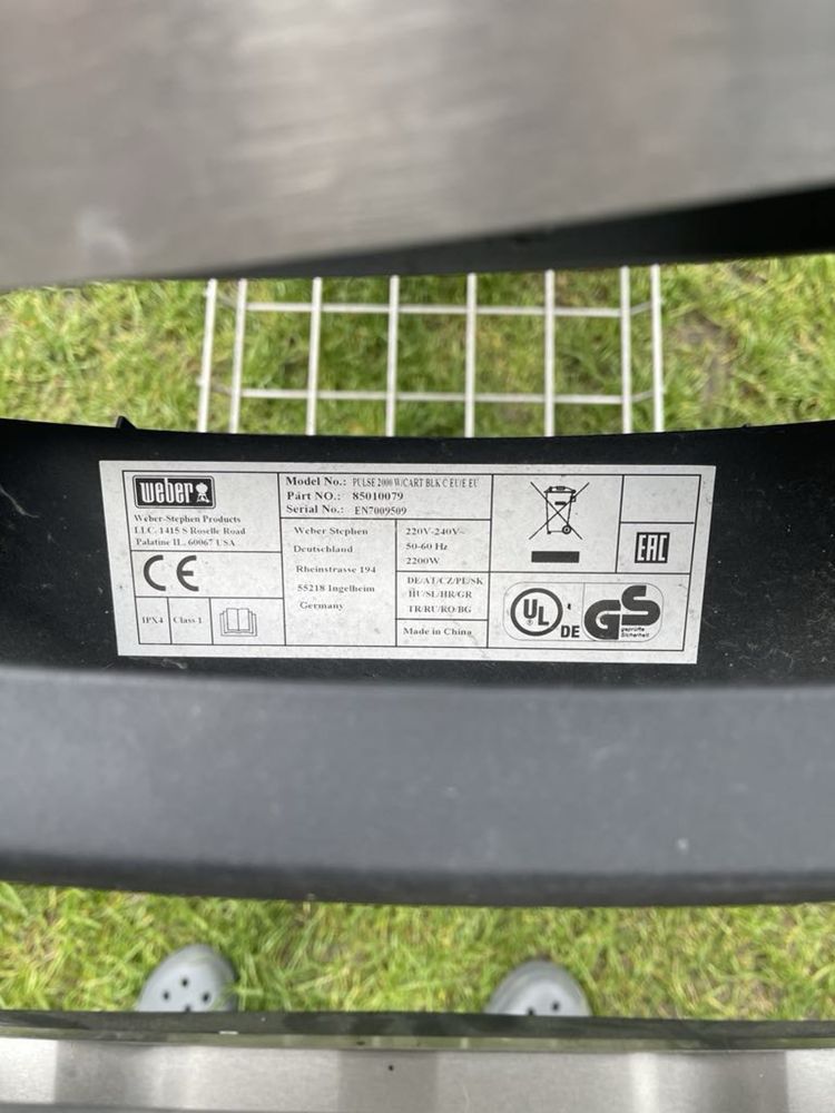 Grill elektryczny Weber Pulse 2000 + Wózek+ Pokrowiec