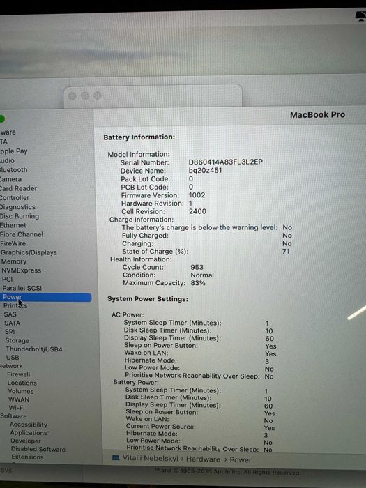 MacBook Pro M1 2020, 512 Gb, 8 Ram