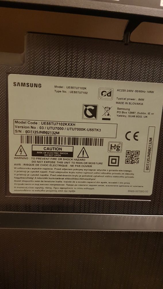Dwa Samsung i 55" Uszkodzone na części bądź do naprawy