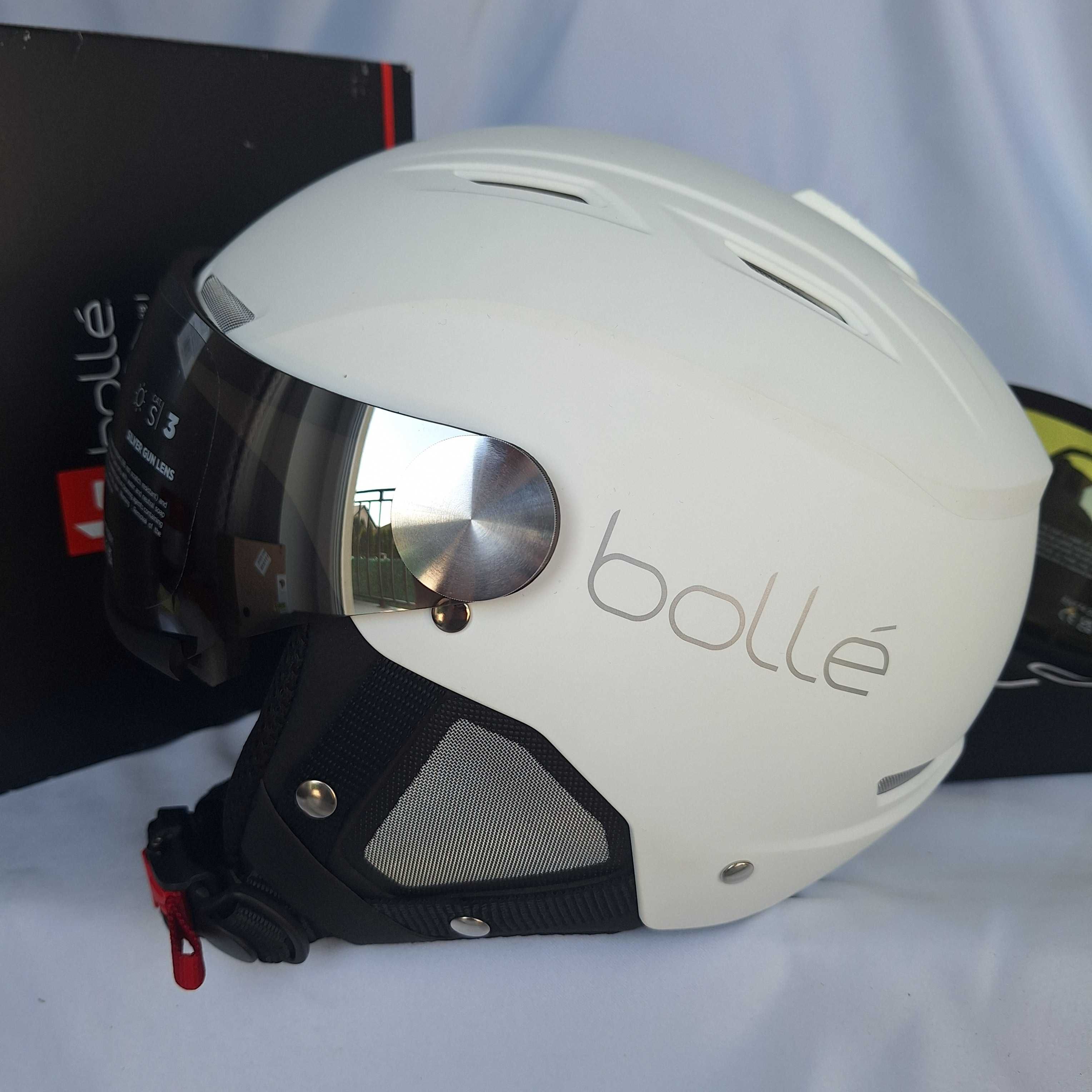 Kask narciarski Bolle Backline Visor Soft White L 59-61cm