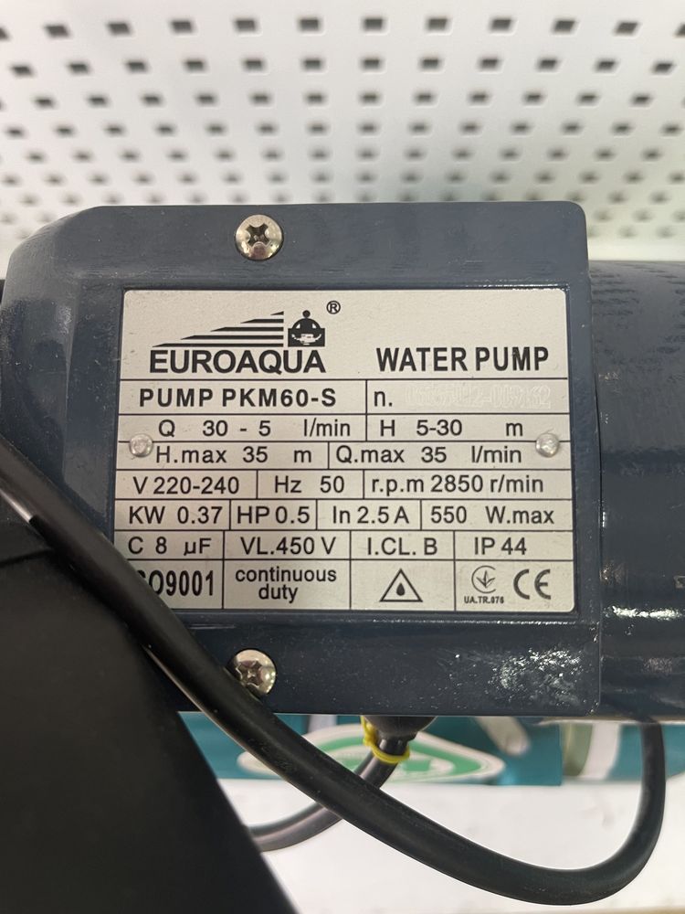 Насосная станция EUROAQUA PKM 60 на баке 24 л. Польша