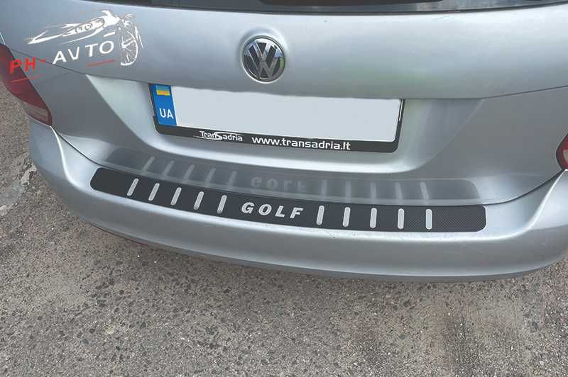 Накладка на задний бампер VW Golf 5 / 6 Combi Универсал карбон