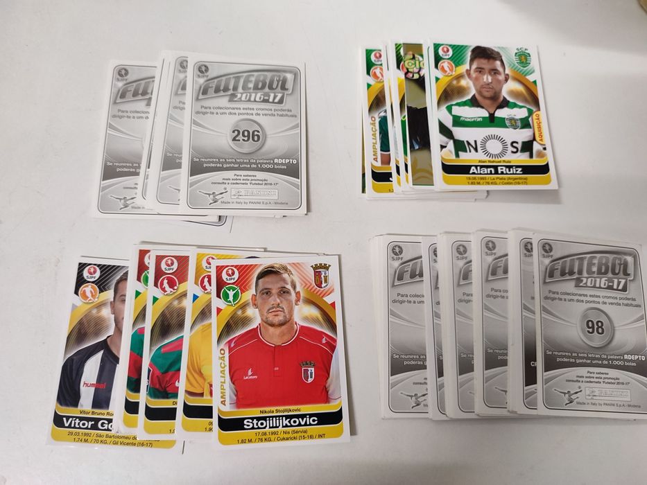 Coleção de Futebol cromos 2016 - 17 Panini