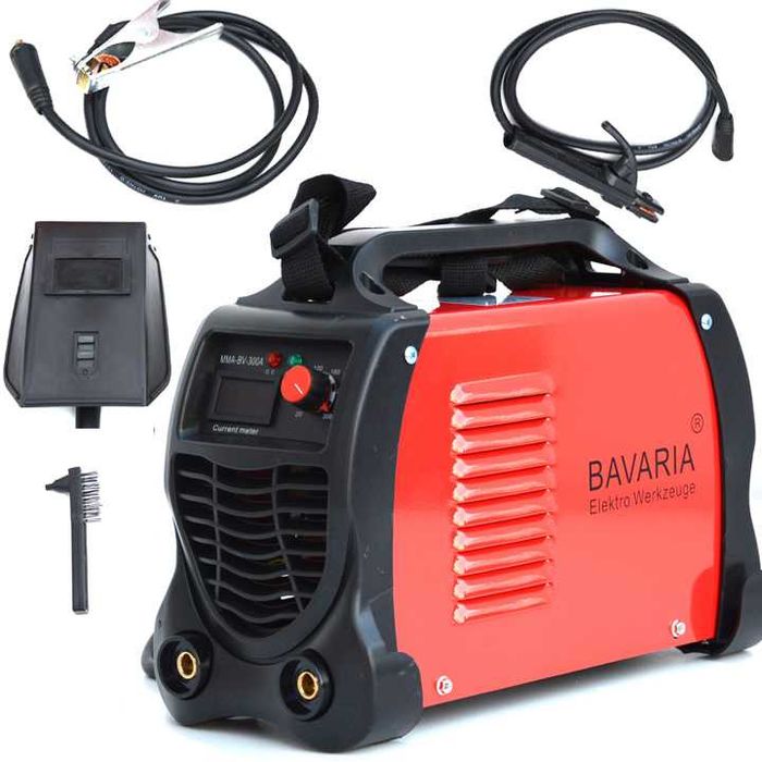 Spawarka  Inwerterowa Inwertorowa  Elektrodowa Kable  4M BAVARIA 300A