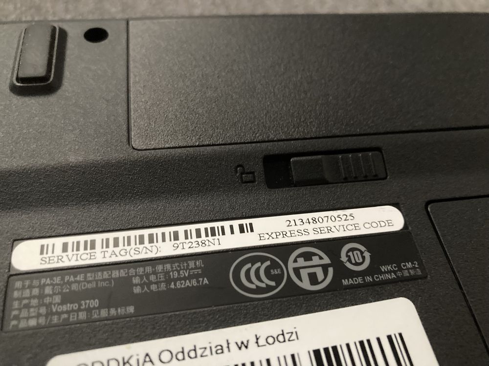 Praktycznie Nowy laptop dell vostro 3700 17 cali i7