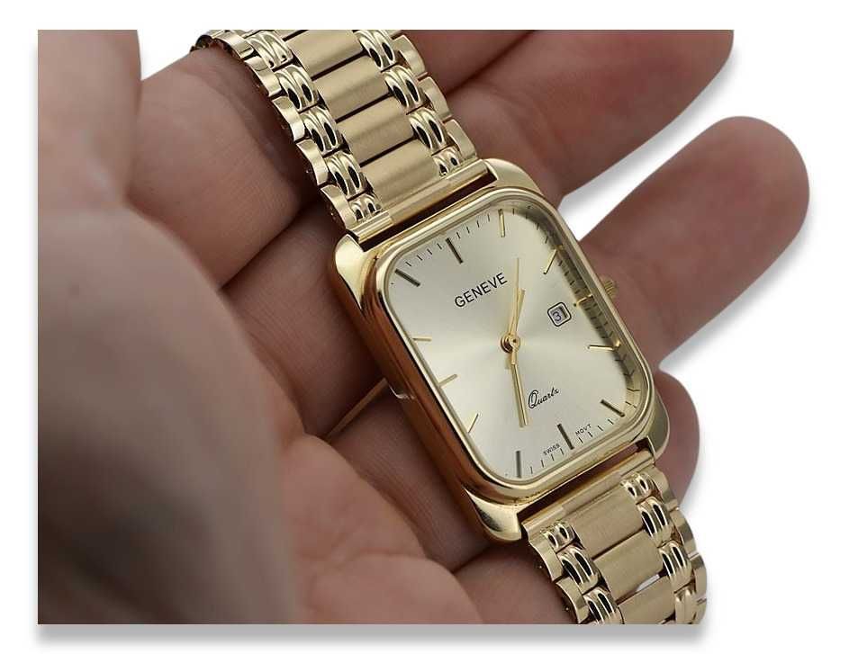 Złoty zegarek męski 14k 585 Geneve mw001y&mbw009y Poznań biżuteria