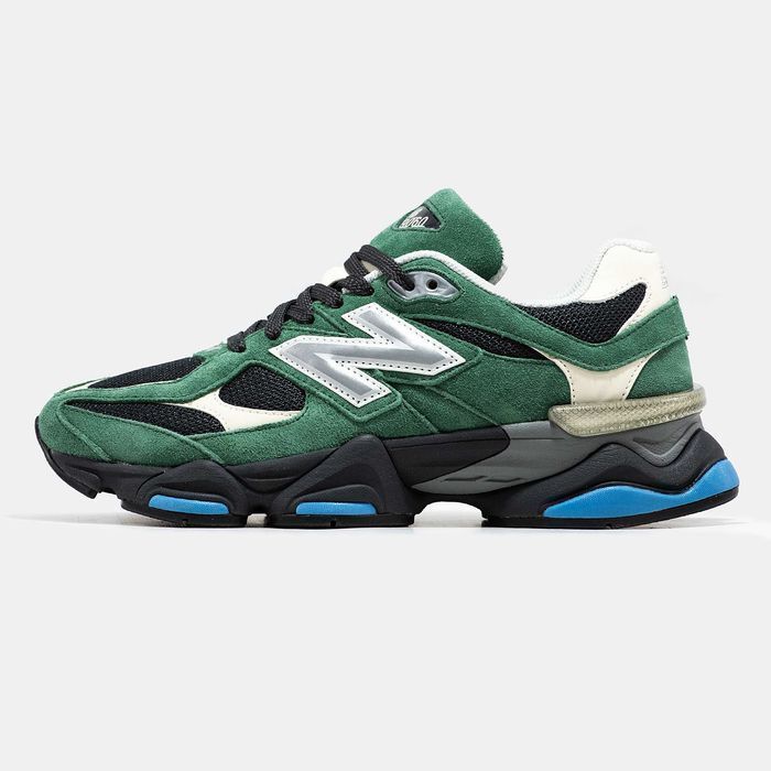Кросівки New Balance 9060 зелені замшеві | кроссовки New Balance 9060