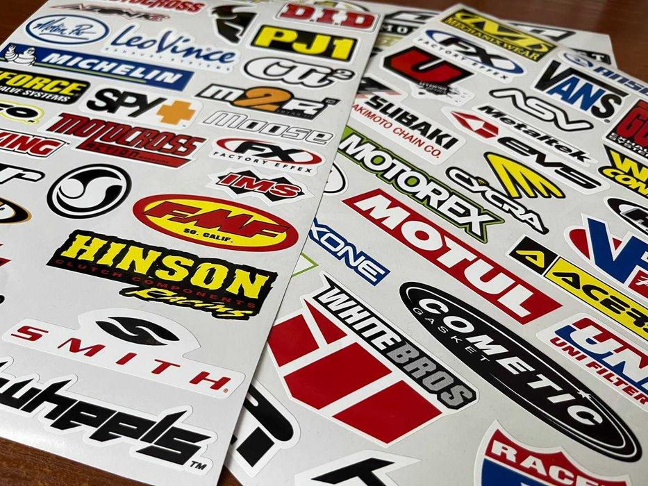 на Мото шолом шлем наклейки МОТО кросс Вінілові набори