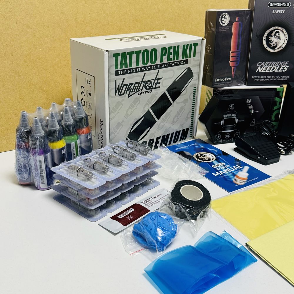 Новий набір для татуювань Wormhole Tattoo Pen Kit WTK106