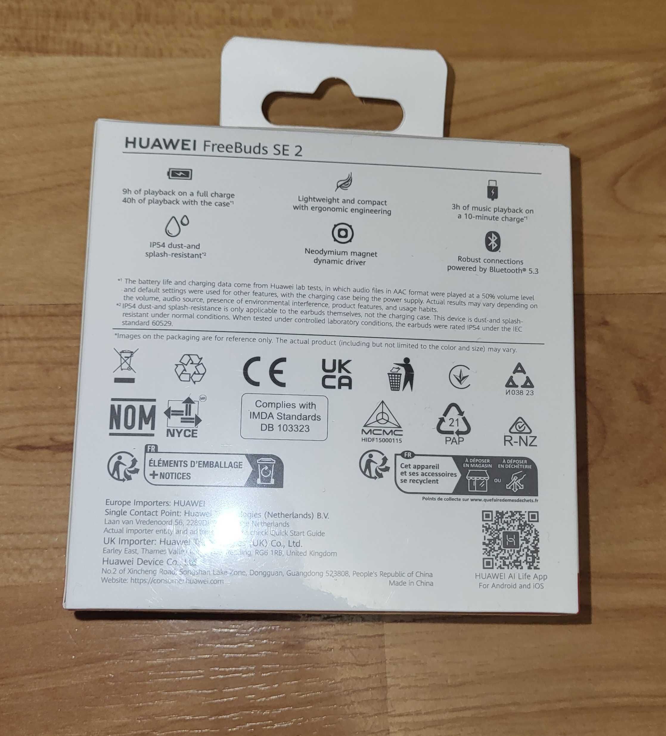 Słuchawki huawei freebuds se 2 biały