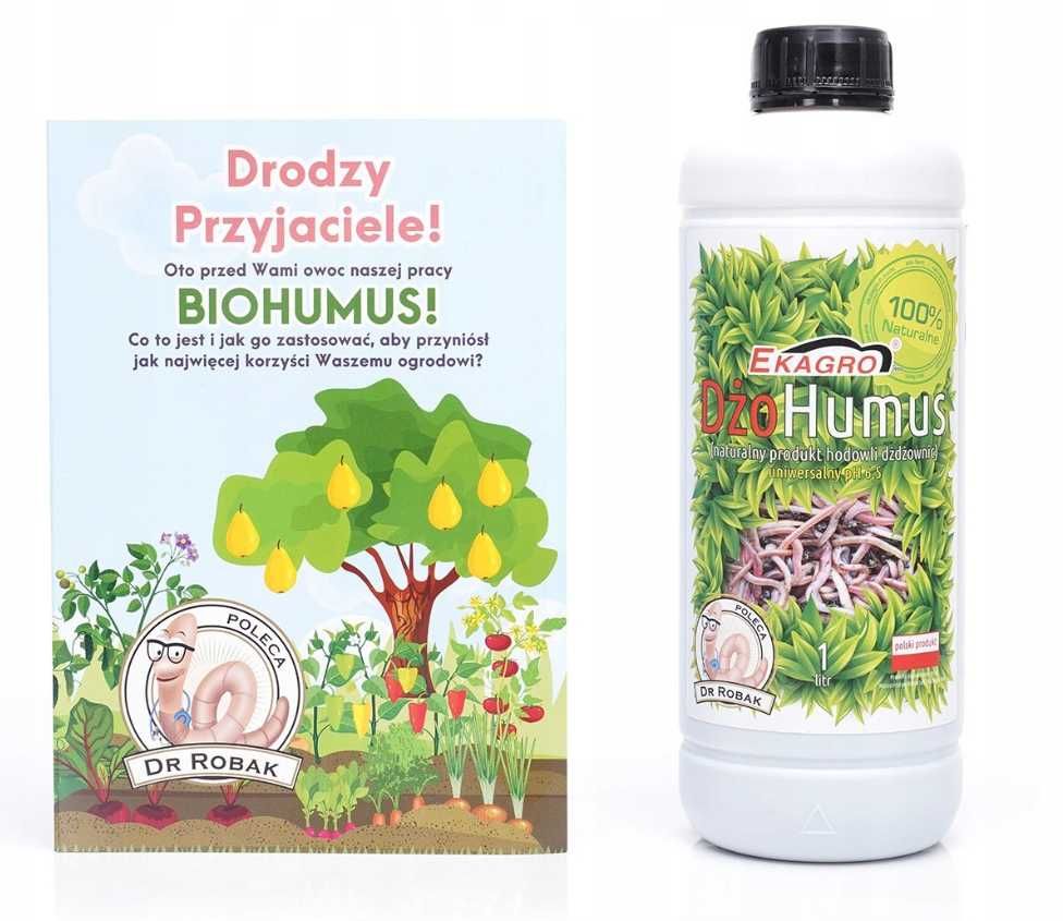 Dżohumus BIOHUMUS nawóz naturalny 100% organiczny 1l,  5l, 10l, 20l