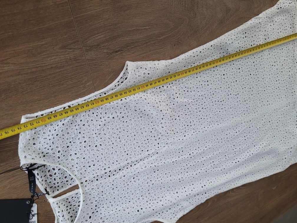 Azurowa sukienka zara w rozmiarze S
