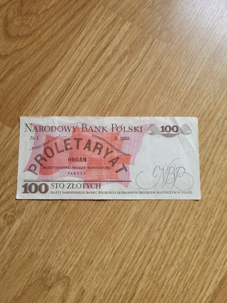 100 zł Waryński 1988