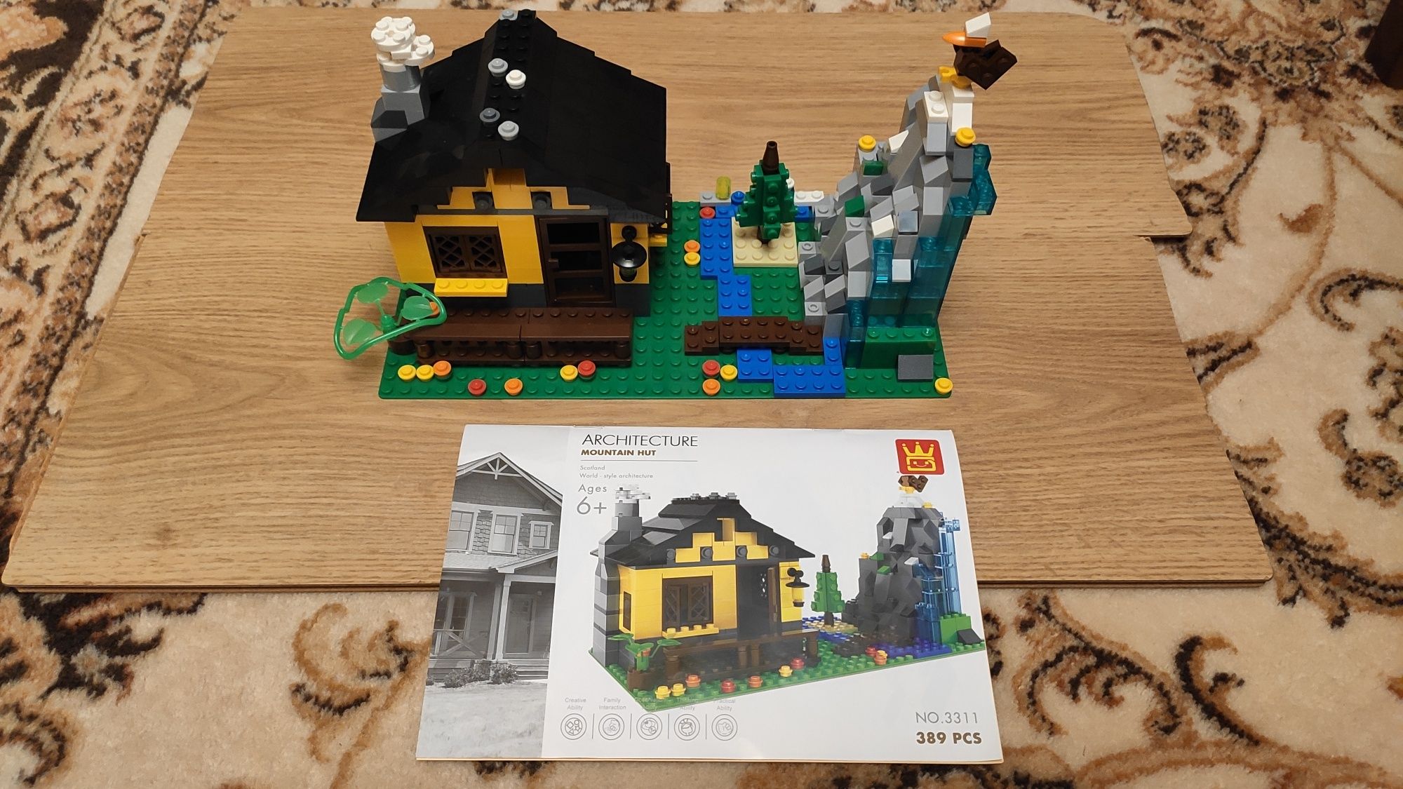 Klocki konstrukcyjne Wange Architecture Mountain Hut 389 el jak Lego