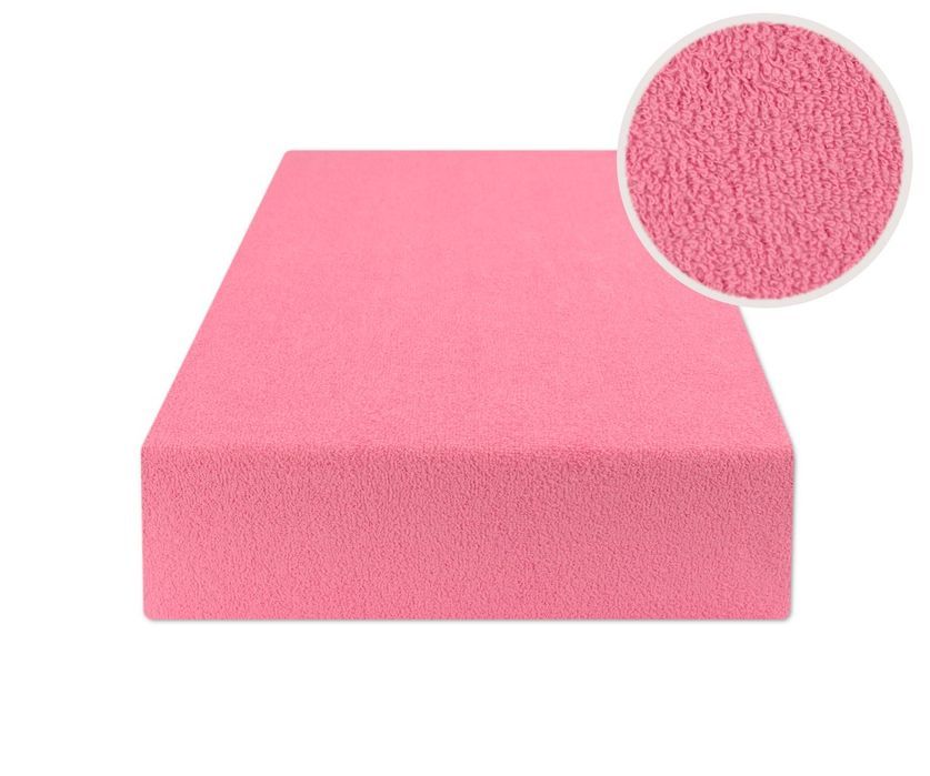 Prześcieradło z gumką 140x200 FROTTE Róż eStilex