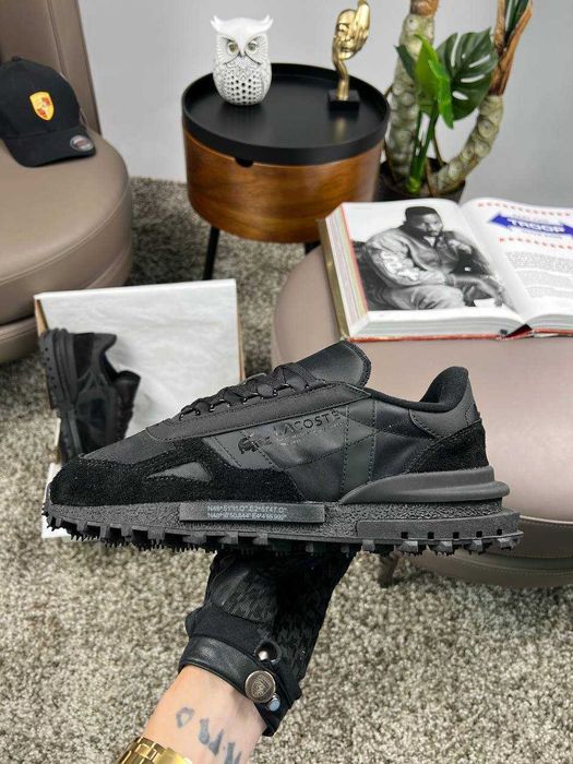 Чоловічі кросівки лакоста Lacoste Elite Active PRM All Black [41-45]
