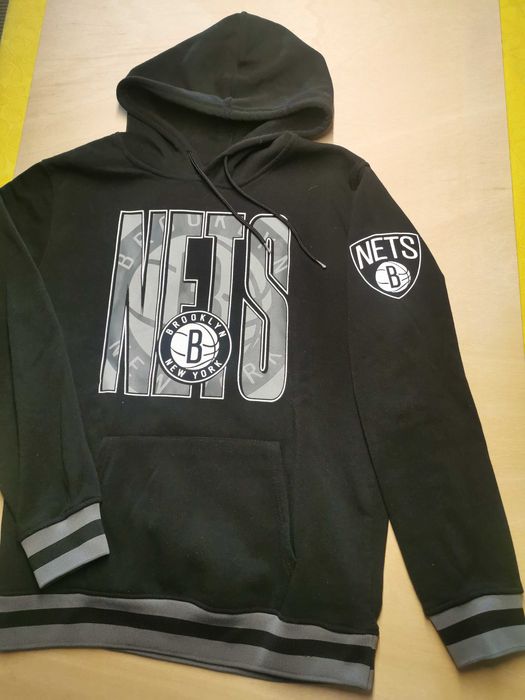 Sweat com capuz NBA preta, tamanho M