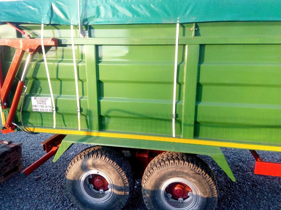 Тракторний самосвальний причіп 2НТС16.  2ПТС9 16 т.