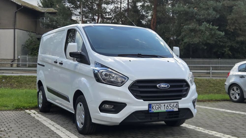 Ford Transit Custom  FV 23% Webasto środek+paka, zabudowa,LED, duża NAVI czujniki przód