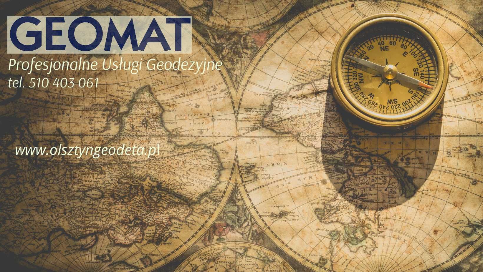 Geodeta Geodezja Usługi geodezyjne Mapy Olsztyn Warmińsko Mazurskie