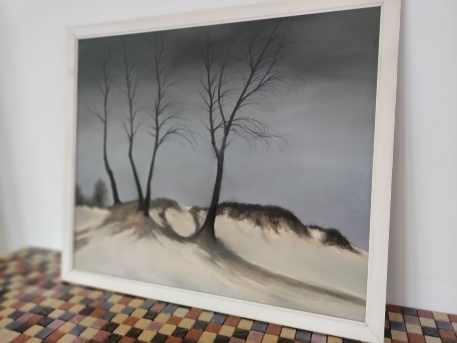 Winter in  the  fields+R.Hindreych rok 1974