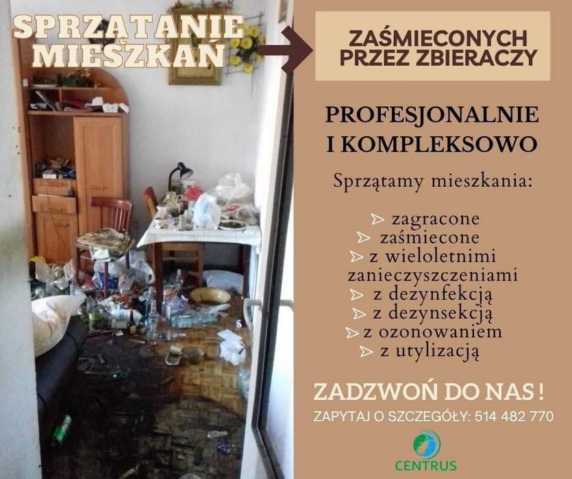 Sprzatanie / opróżnianie mieszkań ze smieci