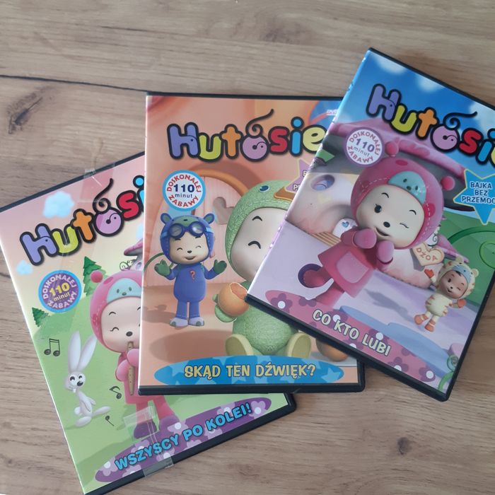 Bajki dla dzieci DVD x 3 Hutosie zestaw