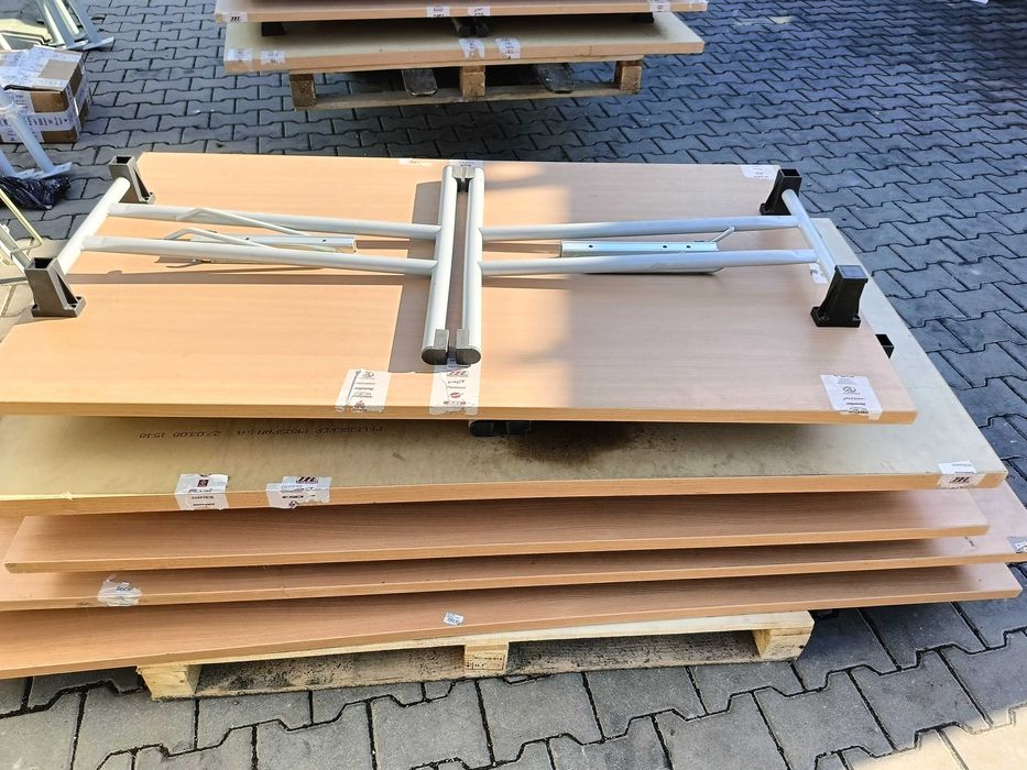 Blaty/stoły na składanych nogach różne wymiary.