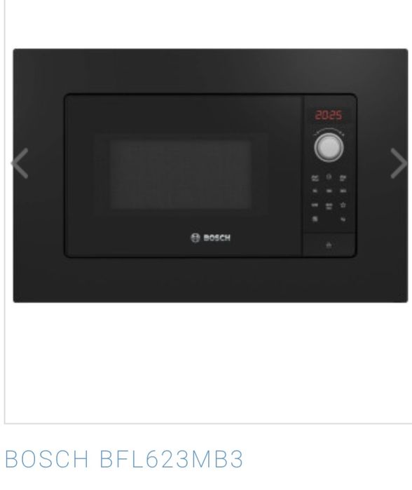 Вбудована мікрохвильова піч Bosch BFL623MB3