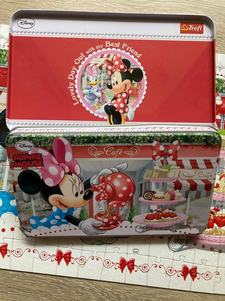 Myszka Miki Minnie Mouse 150 elementów Disney Puzzle Puszka Trefl