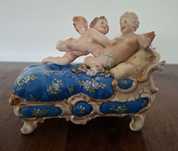 Rzeźba porcelana XIX w.  Turyngia Rudolstadt Volkstedt sygnowana Unika
