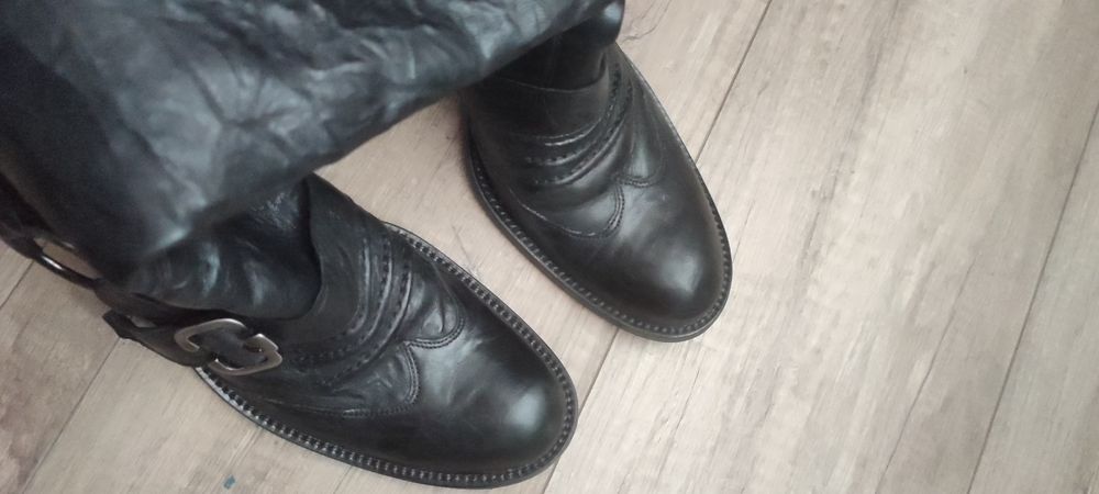 Kozaki Gino Rossi buty skórzane włoskie nowe