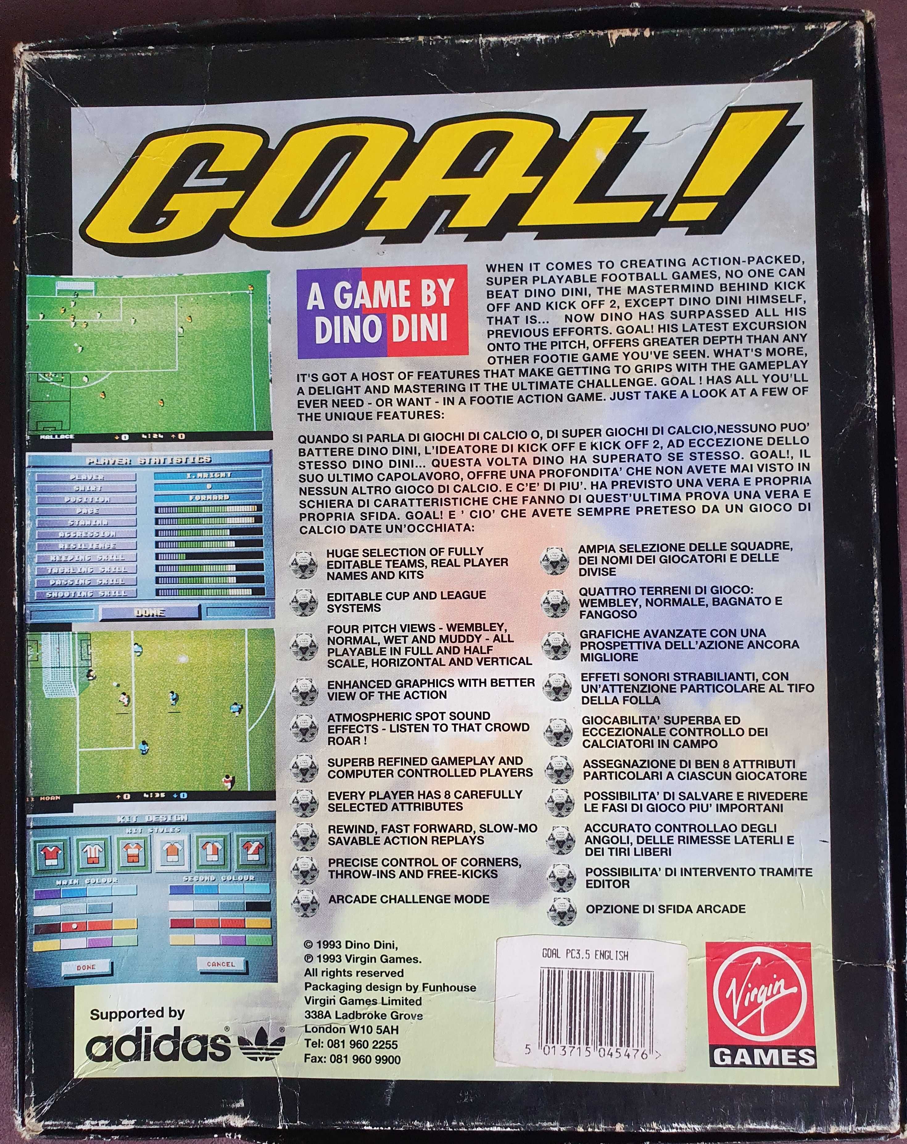 Jogos para PC, vintage:  Emperor, Rogue Spear, Golf 1, Golf 2, Goal!