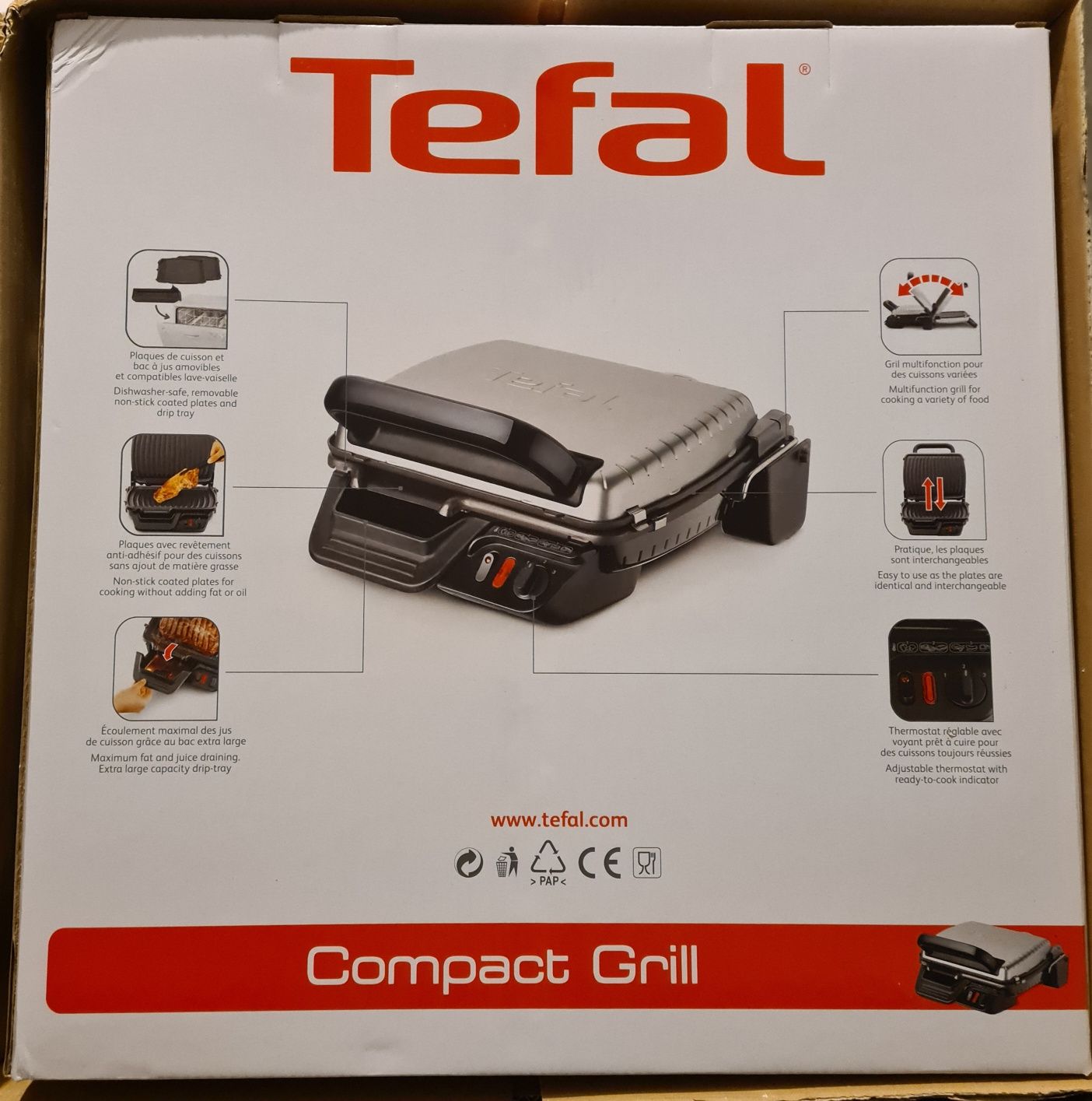 Grill elektryczny Tefal GC3050 Nowy Paragon Gwarancja