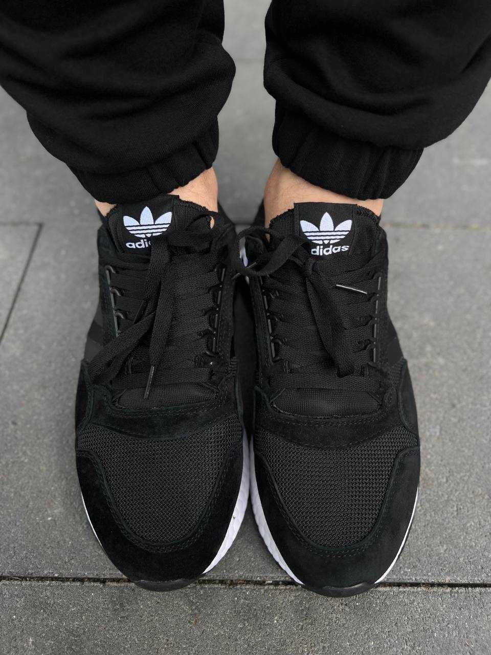 Мужские кроссовки Adidas ZX 500 RM Black White 40-45 Новинка Весны!