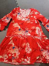 Tunika sukienka letnia wiosna czerwona S Diverse