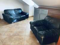zestaw meblowy sofa fotel wloska skora wypoczynkowy