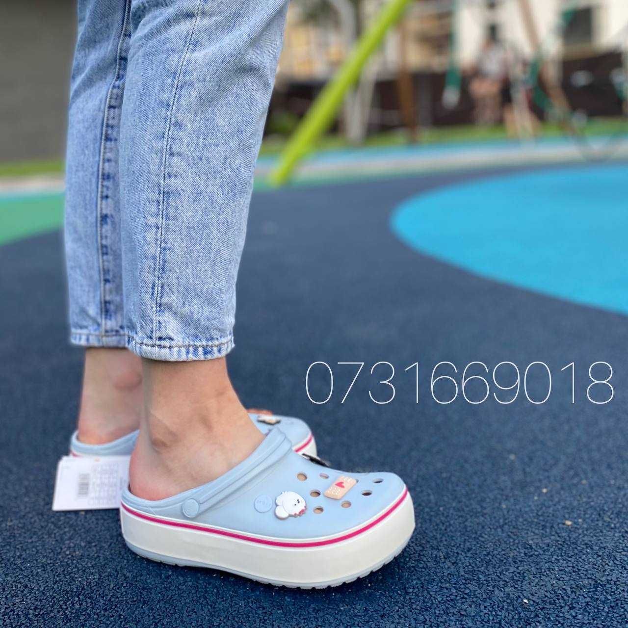 Кроксы женские на платформе Crocs Crocband Platform