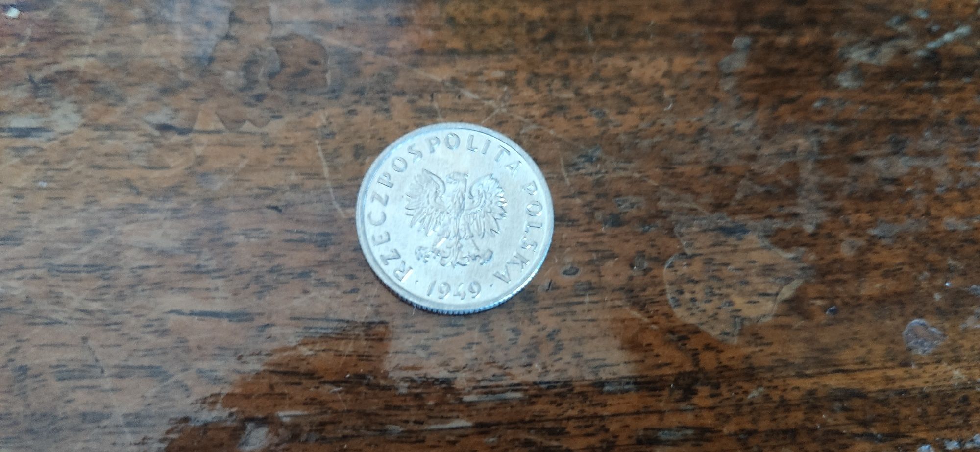 5 gr 1949 r. Aluminium mennicza