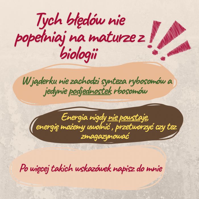 Konsultacje matura biologia