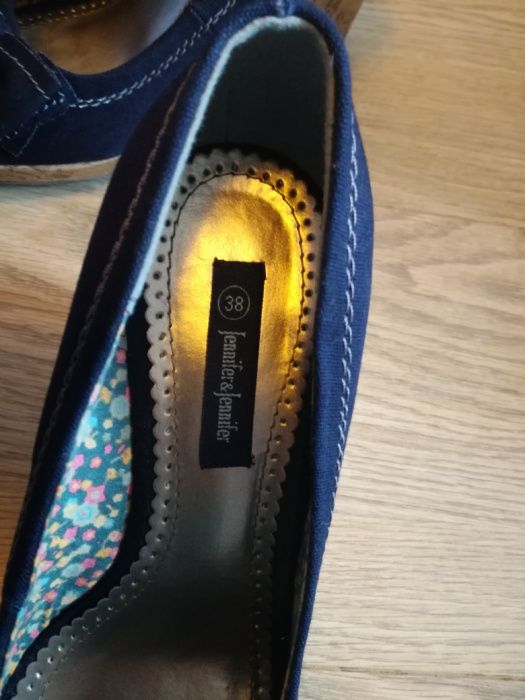 Buty Sandały na koturnie korkowej Jennifer r.38