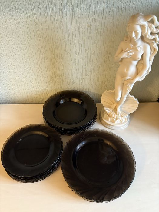 Serwis obiadowy, talerze Duralex