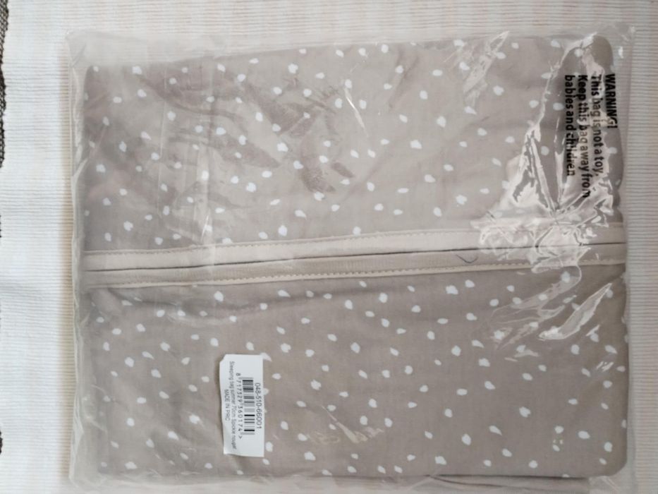 Jollein śpiworek niemowlęcy do 6 m letni beżowy Spickle Nougat 70 cm