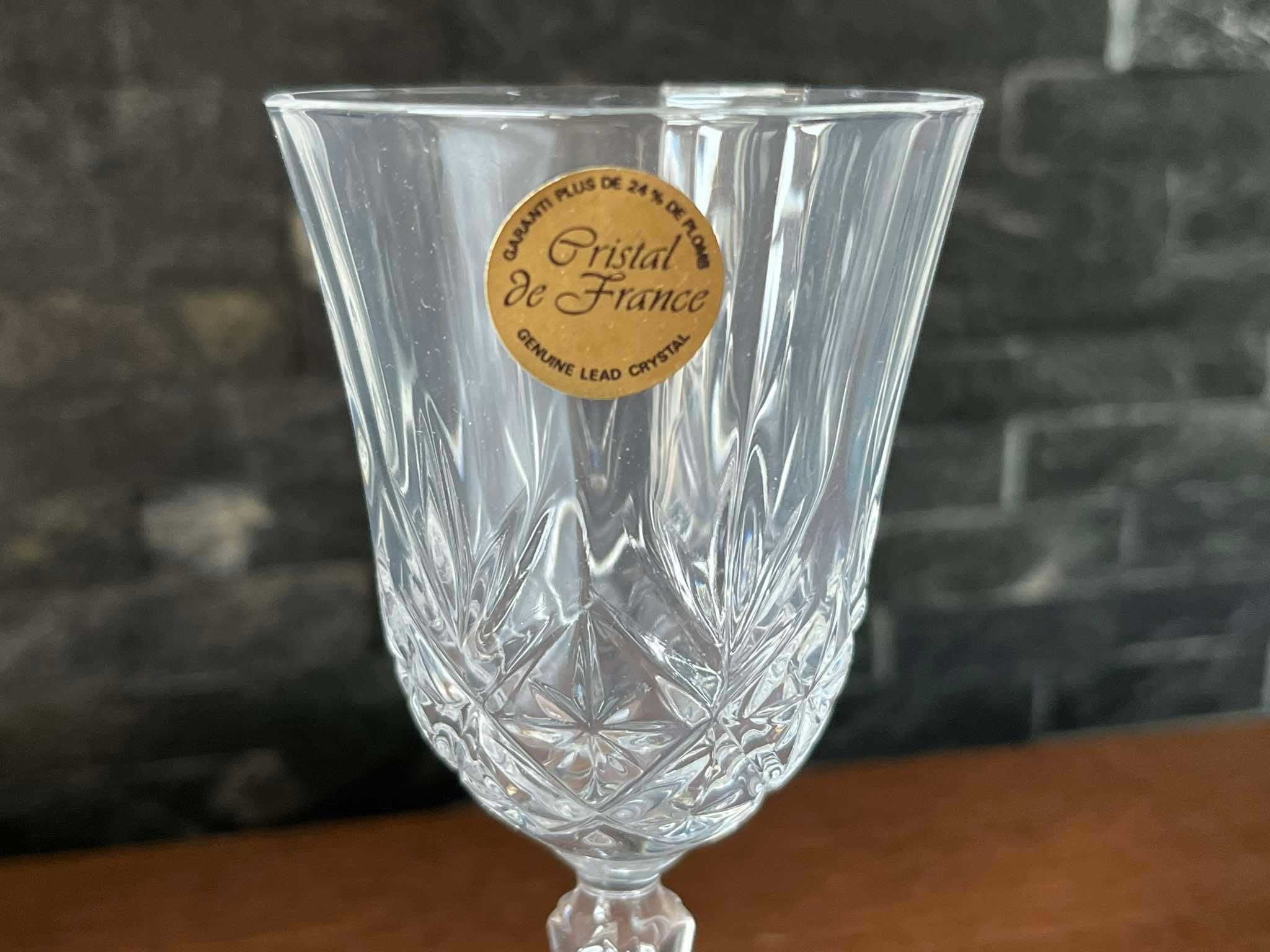 Kryształowe kieliszki do nalewki Provence Cristal de France 24%